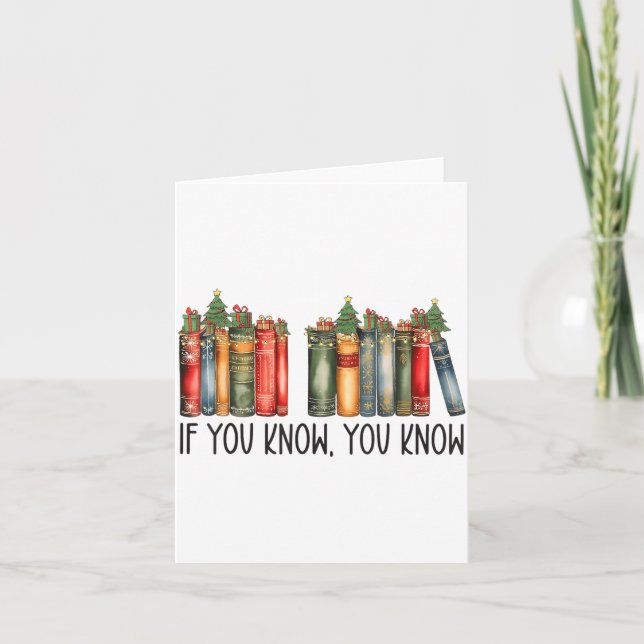 Tarjeta Funny If You Know You Know 6 7 Reading Books Chris (Anverso)