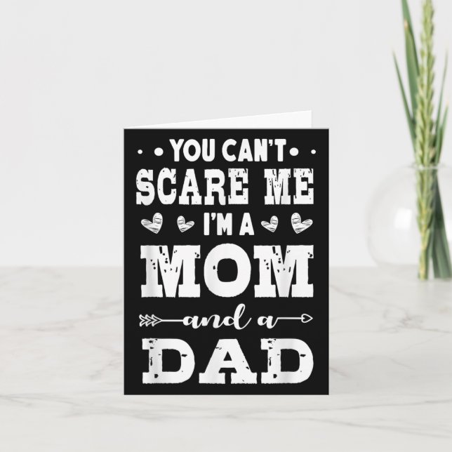 Tarjeta Funny I'm A Mom And A Dad Single Mom  (Anverso)