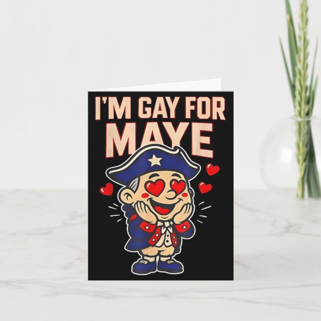 Tarjeta Funny I'm Gay For Maye  (Anverso)