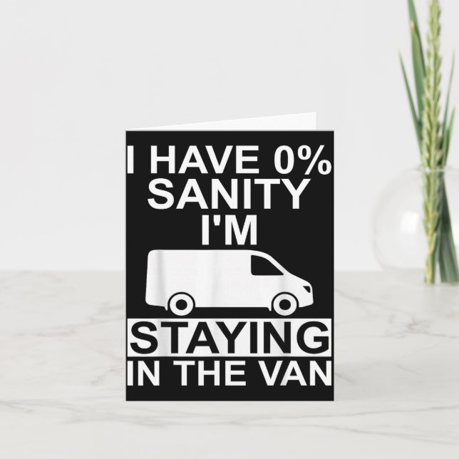 Tarjeta Funny I'm Staying In Tha Van Phasmophobia Drivers  (Anverso)