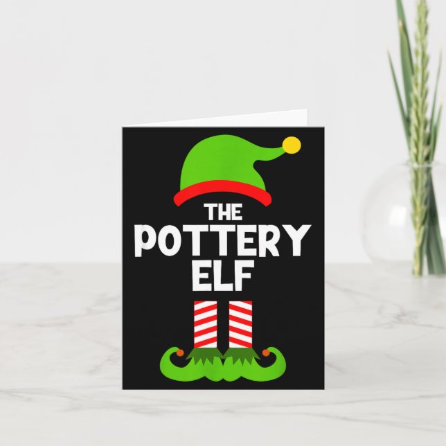 Tarjeta Funny I'm The Ttery Elf Christmas Xmas  (Anverso)