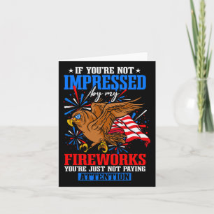 Tarjeta Funny Independence Day Firework