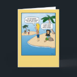 Tarjeta Funny Island Grouch Birthday<br><div class="desc">Esta graciosa tarjeta de personalizado de cumpleaños incluye a un hombre que sigue intentando posponer la fiesta con sus vecinos. ¿Quién dice que ningún hombre es una isla? Gracias por elegir este diseño original de © Chuck Ingwersen. Soy un artista independiente y publico personalizados todos los días en Instagram: https://www.instagram.com/captainscratchy...</div>