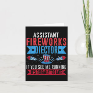 Tarjeta Funny Istant Director de Fuegos Artificiales Te Ej