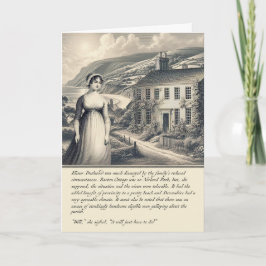 Tarjeta Funny Jane Austen Sense and Sensibility Card