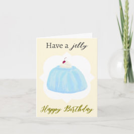 Tarjeta Funny Jelly Jello Food Birday Card