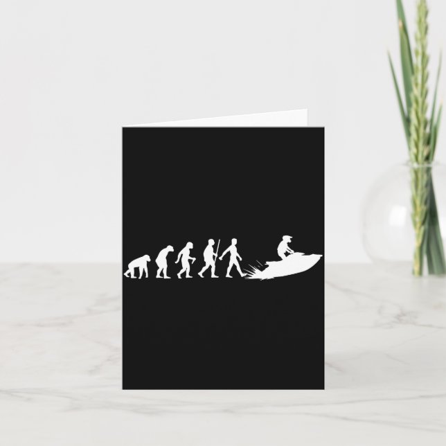 Tarjeta Funny Jet Ski Design For Men Women Kids Jetski Lov (Anverso)