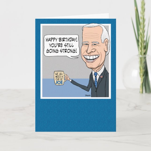 Tarjeta Funny Joe Biden No Malarkey Cumpleaños (Anverso)