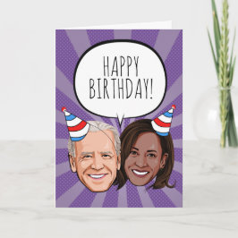 Tarjeta Funny Joe y Kamala Birthday