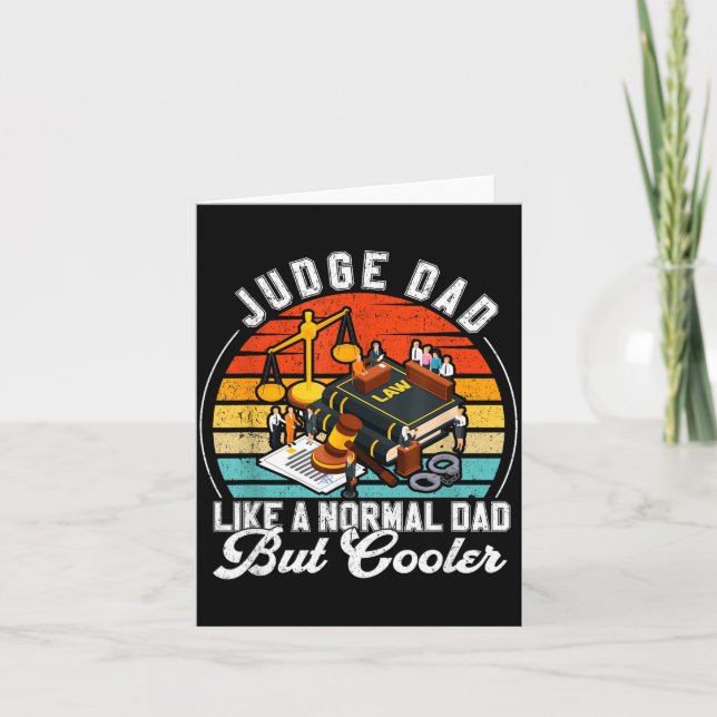 Tarjeta Funny Judge Gift Judge Dad Judge Top Judge Gift  (Anverso)