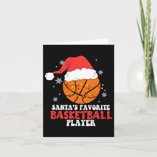 Tarjeta Funny jugador de baloncesto Navidades amante del b