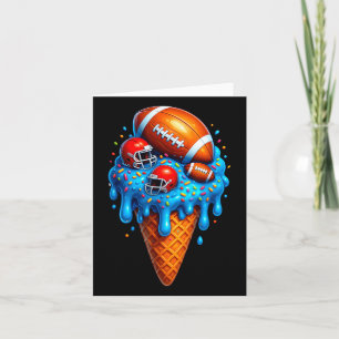 Tarjeta Funny Jugador de Fútbol con Helado