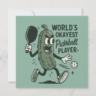 Tarjeta Funny jugador de voleibol de bolas de bolas Okayes
