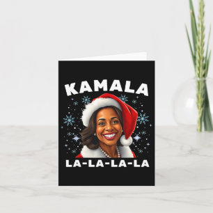Tarjeta Funny Kamala Harris 2024 Navidades Comma La Men Wo