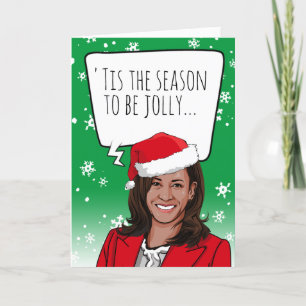 Tarjeta Funny Kamala Navidades: Esta es la temporada