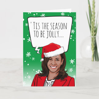 Tarjeta Funny Kamala Navidades: 'Esta es la temporada