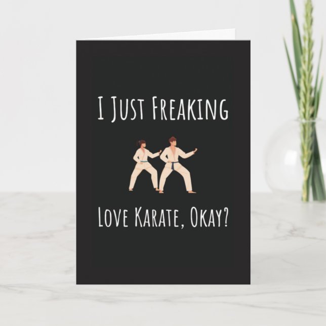 Tarjeta Funny Karate Cards For Her Him Martial Art Fighter (Anverso)