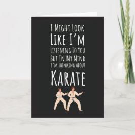Tarjeta Funny Karate Cards Sports Fighting Self Defense