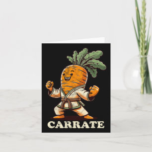 Tarjeta Funny Karate Carrate Carrate Trainer Karate