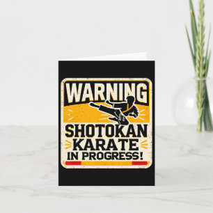 Tarjeta Funny Karatek Figher Artes Marciales Shotokan Kara
