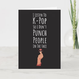 Tarjeta Funny Kpop Cards Korean Chica