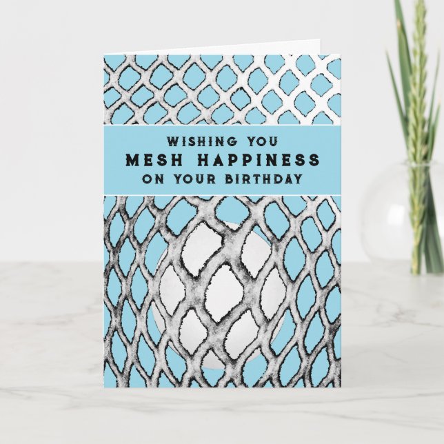 Tarjeta Funny Lacrosse Birthday (Anverso)