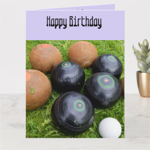 Tarjeta Funny Lavender Lawn Bown, Big Birthday Card