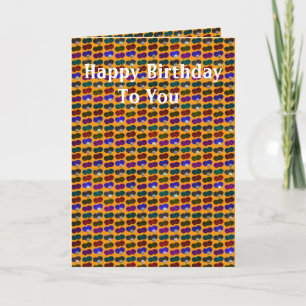 Tarjeta Funny Lawn Bown Pop Art, Birthday Card