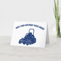 Funny Lawn Mower Cumpleaños de los Landscapers