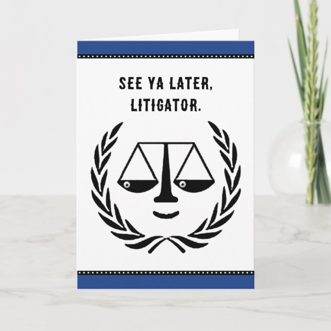 Tarjeta Funny Lawyer (Anverso)