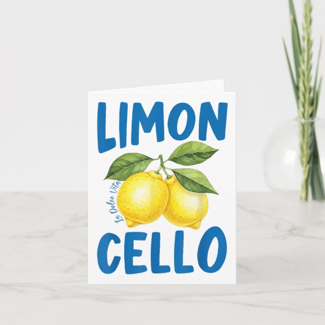 Tarjeta Funny Limoncello La Dolce Vita Ilión (Anverso)