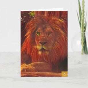 Tarjeta Funny Lion Birthday Card