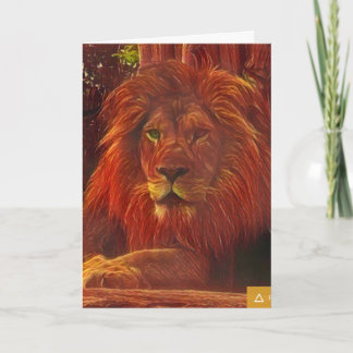 Tarjeta Funny Lion Birthday Card