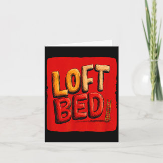 Tarjeta Funny loft bed speech costume 