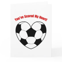 Funny Love Heart Football Pun Valentine Card