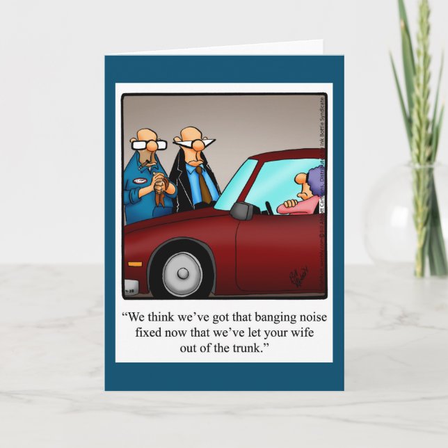 Tarjeta Funny Love & Marriage Humor Blank Greet Card (Anverso)