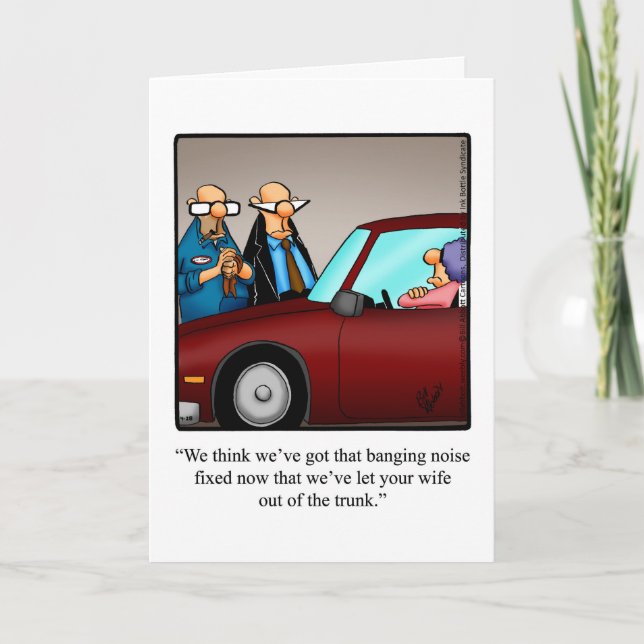 Tarjeta Funny Love & Marriage Humor Blank Greet Card (Anverso)