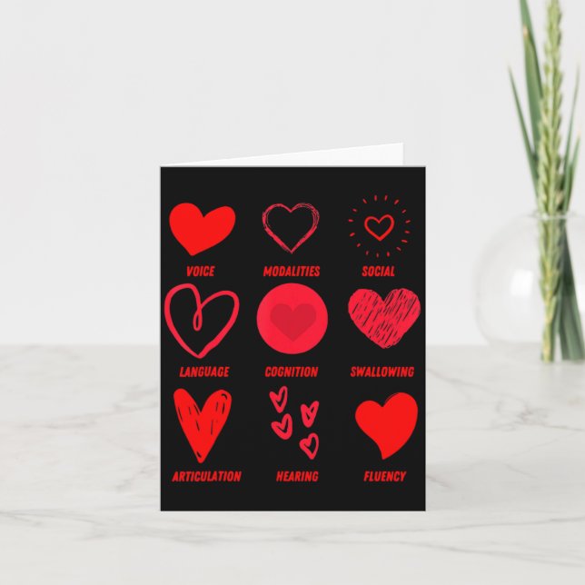 Tarjeta Funny Lsp Speech Language Pathologist Valentines  (Anverso)