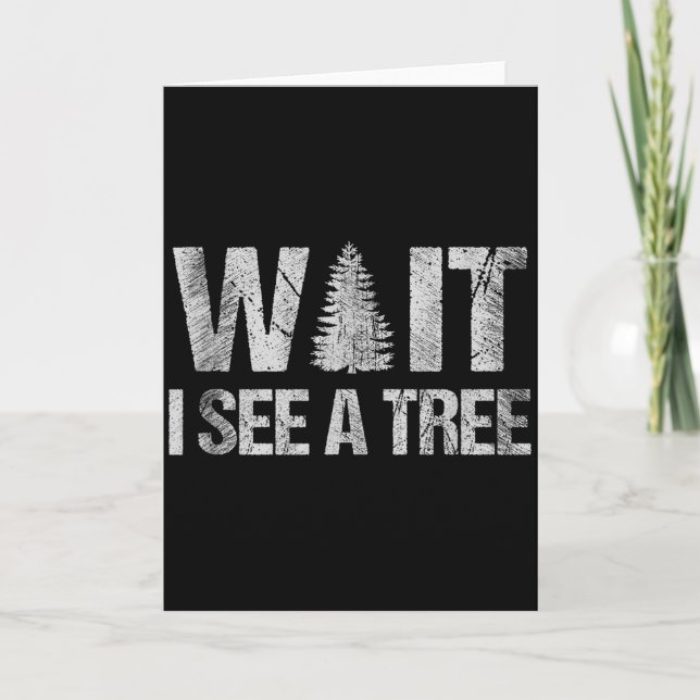 Tarjeta Funny Lumberjack Arborist Forester  (Anverso)