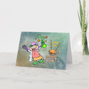 Tarjeta Funny Mad Scientiman Personalizado Card