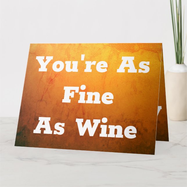 Tarjeta Funny Marble Gold Birday Card (Anverso)