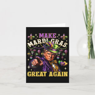Tarjeta Funny Mardi Gras Donald Trump Mardi Gras Estadouni