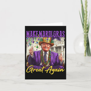 Tarjeta Funny Mardi Gras Donald Trump Mardi Gras Estadouni