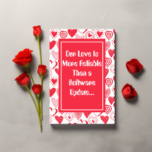 Tarjeta Funny-Más Fiable Que El El día de San Valentín De