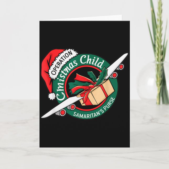 Tarjeta Funny Matching Christmas Operation Christmas Child (Anverso)