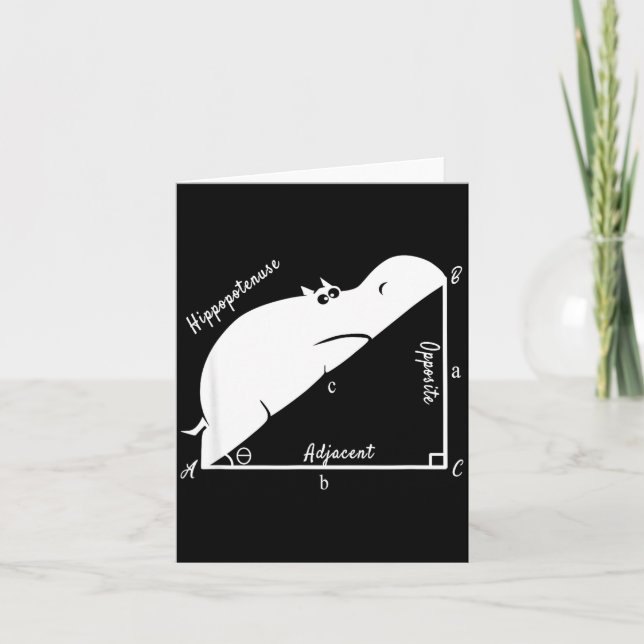Tarjeta Funny Math Teacher,funny Hiptenuse,geometry Teache (Anverso)