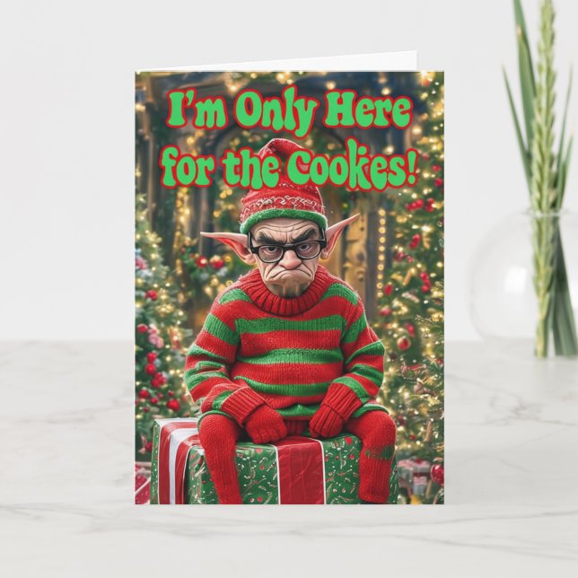 Tarjeta Funny Merry Xmas Card (Anverso)