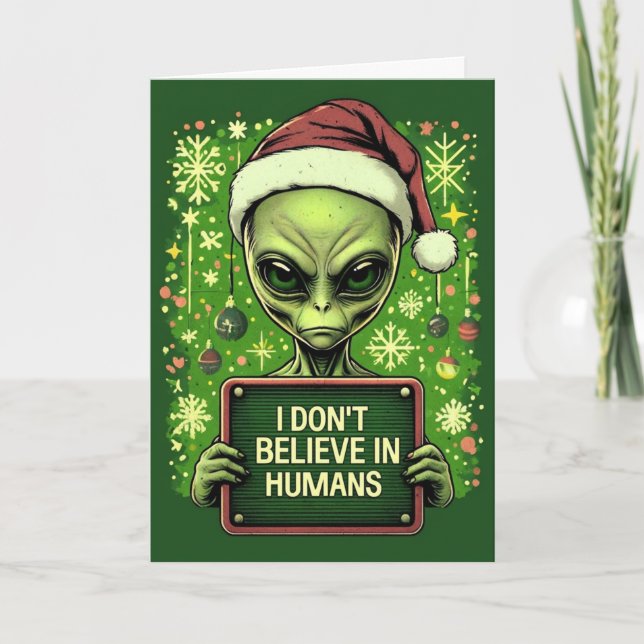 Tarjeta Funny Merry Xmas Card (Anverso)