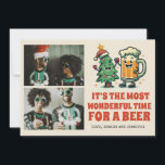 Tarjeta Funny Merry Xmas Groovy Photo Navidades<br><div class="desc">Navidades Feliz Y Brillante</div>