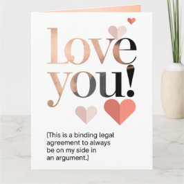 Tarjeta Funny Minimalist Your Mine Valentine's Day 